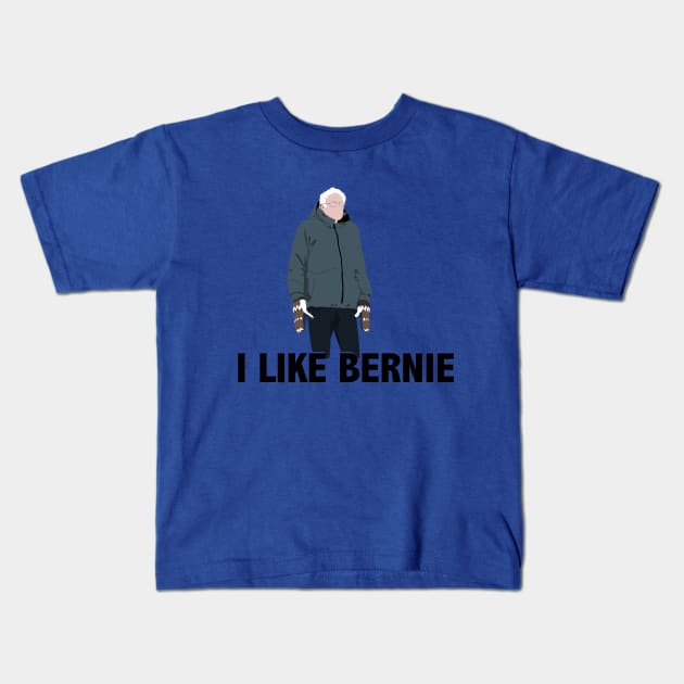 I Like Bernie Sanders Mittens Kids T-Shirt by Hevding